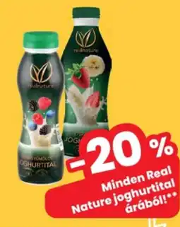 Interspar Real Nature joghurtital ajánlat