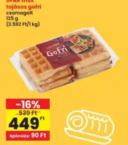 Interspar spar miss tojásos gofri ajánlat