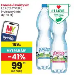 Spar Emese ásványvíz ajánlat
