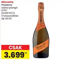 Spar Mionetto prosecco ajánlat
