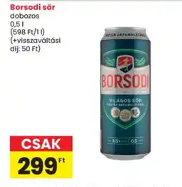 Spar Borsodi sör ajánlat