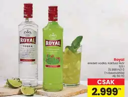 Spar Royal eredeti vodka, Kaktusz likör ajánlat