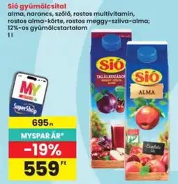Interspar Sio gyümölcsital ajánlat
