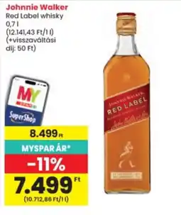 Interspar johnnie walker red label whisky ajánlat