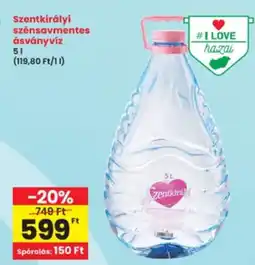 Interspar Szentkirályi ásványvíz ajánlat