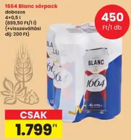 Interspar 1664 blanc sör ajánlat