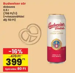 Interspar Budweiser sör ajánlat