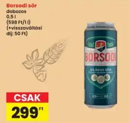 Interspar Borsodi sör ajánlat