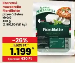 Interspar Szarvasi mozzarella ajánlat