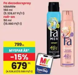 Interspar Fa dezodorspray ajánlat