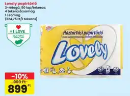 Interspar Lovely papírtörlő ajánlat