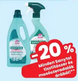 Interspar Sanytol tisztítószer és mosószer ajánlat