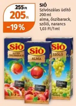 Müller Sio szívószálas üdítő ajánlat