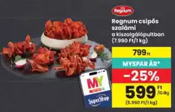 Interspar Regnum csípős szalámi ajánlat