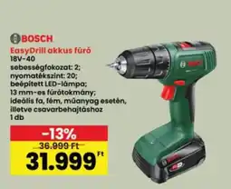 Interspar bosch easydrill akkus fúró 18v-40 ajánlat