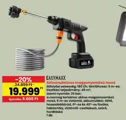 Interspar EasyMaxx akkumulátoros magasnyomású mosó ajánlat