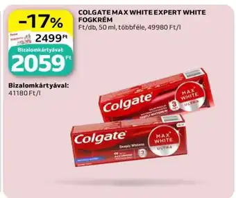 COLGATE MAX WHITE EXPERT WHITE FOGKRÉM