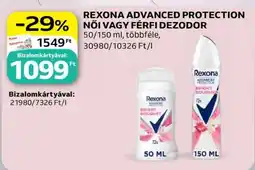 Auchan Rexona Advanced Protection Női vagy Férfi Dezodor ajánlat