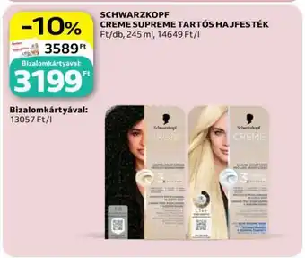 Schwarzkopf Creme Supreme tartós hajfesték