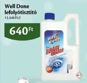 Well Done lefolyótisztító