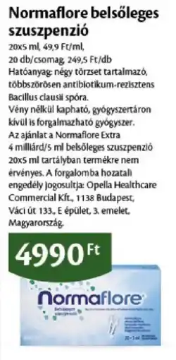EcoFamily Normaflore belsőleges szuszpenzió ajánlat