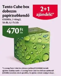 EcoFamily Tento Cube box dobozos papírzsebkendő ajánlat