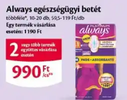 EcoFamily Always egészségügyi betét ajánlat