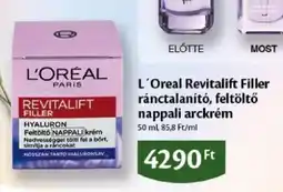 EcoFamily L'oreal revitalift filler nappali arckrem ajánlat