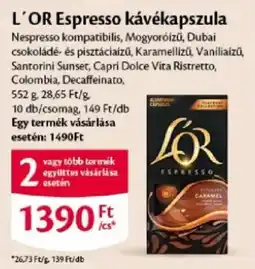 EcoFamily L'or espresso kávékapszula ajánlat