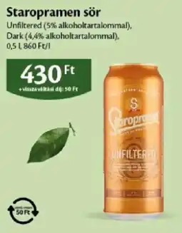 EcoFamily Staropramen sör ajánlat