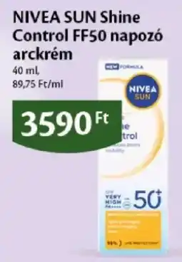 EcoFamily nivea sun shine control ff50 arckrem ajánlat