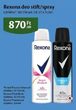 EcoFamily Rexona deo stift/spray ajánlat