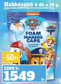 Family Diszkont Paw patrol foam makers caps ajánlat