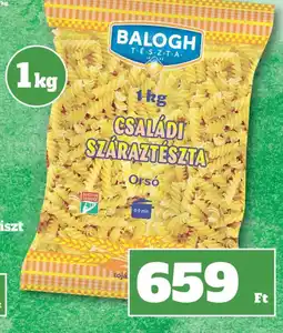 Family Diszkont Balogh családi száraztészta ajánlat