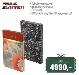 Metro Vonalas jegyzetfüzet ajánlat