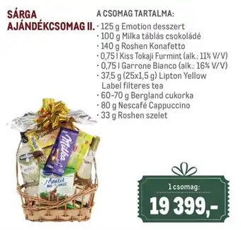 Sárga ajándékcsomag ii