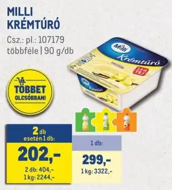 Milli krémtúró