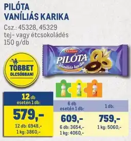 Metro Pilóta vaníliás karika ajánlat