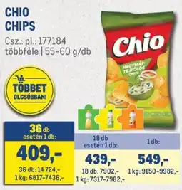 Metro Chio chips ajánlat