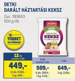 Metro Detki darált háztartási keksz ajánlat