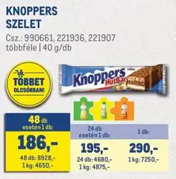 Metro Knoppers szelet ajánlat