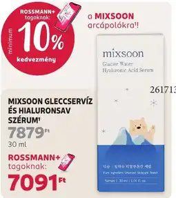 Rossmann mixsoon gleccservíz és hialuronsav szérüm ajánlat