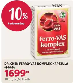 Rossmann Dr. Chen ferro-vas komplex kapszula ajánlat