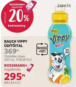 Rossmann Rauch yippy üdítőital ajánlat