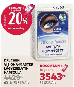 Rossmann Dr. Chen Visiona-Master lágyzselatin kapszula ajánlat