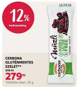 Rossmann Cerbona gluténmentes szelet ajánlat