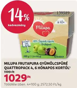 Rossmann Milupa frutapura gyümölcspré ajánlat
