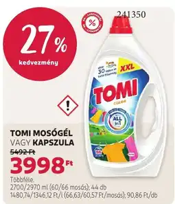 Rossmann Tomi mosógél vagy kapszula ajánlat