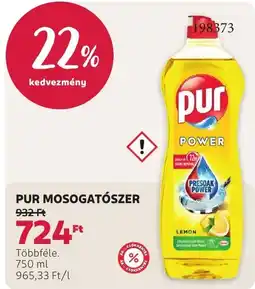 Rossmann Pur mosogatószer ajánlat