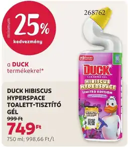 Rossmann Duck toalett-tisztító gél ajánlat